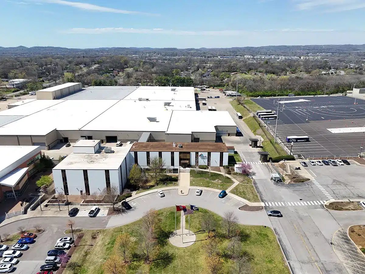 Commercial roof installation on a Murfreesboro TN property by Southern Roofing Co.